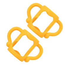 2Pcs Universal Silicone Baby Bottle Handle with Ergonomic AntiSlip Grip for Wide Mouth Bottles
