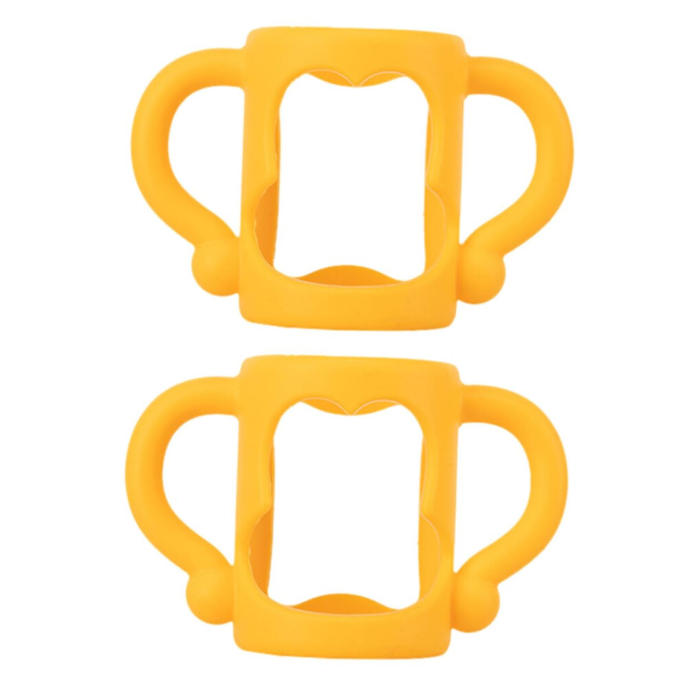 2pcs Universal Silicone Baby Bottle Handle with Ergonomic NonSlip Grip and Durable TearResistant Material