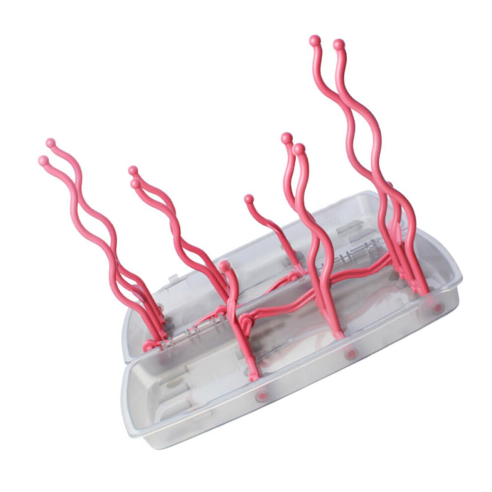 Bottle Drying Rack Multifunction Spacesaving Stand For Baby Bottles Home Storage Red