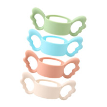 Baby Bottle Handle Set of 4 Flexible Silicone Grip for Infant SelfFeeding and Easy Hold