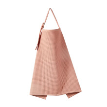 Nursing Cover for Moms Coral Cotton Waffle Breastfeeding Cover Lightweight Breathable Privacy Design