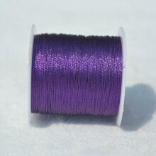 Purple Nylon Braided Cord 0.6mm 34m 9 Strands for DIY Bracelet Necklace Jewelry Making