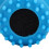 Compact Blue Pet Bath Brush with Integrated Shampoo Dispenser Soft Rubber 7