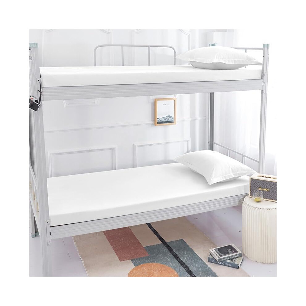 Zippered Futon Mattress Cover 120X190cm Dustproof Washable Tatami Protector For 7–10Cm White