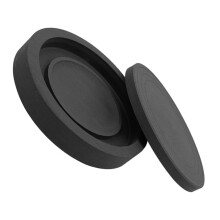 Chinese Calligraphy Inkstone Round Polished Design with Lid for Painting and Writing