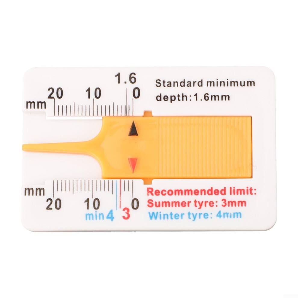 Tire Tread Depth Gauge 020Mm Double Scale For Accurate Tread Measurement In Cars And Trucks 9053599222002