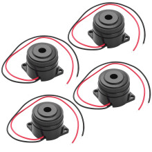 Electronic Buzzer Alarm 12V Beeper 90dB Continuous Sound DC 12V Compact for Car DIY 4Pcs
