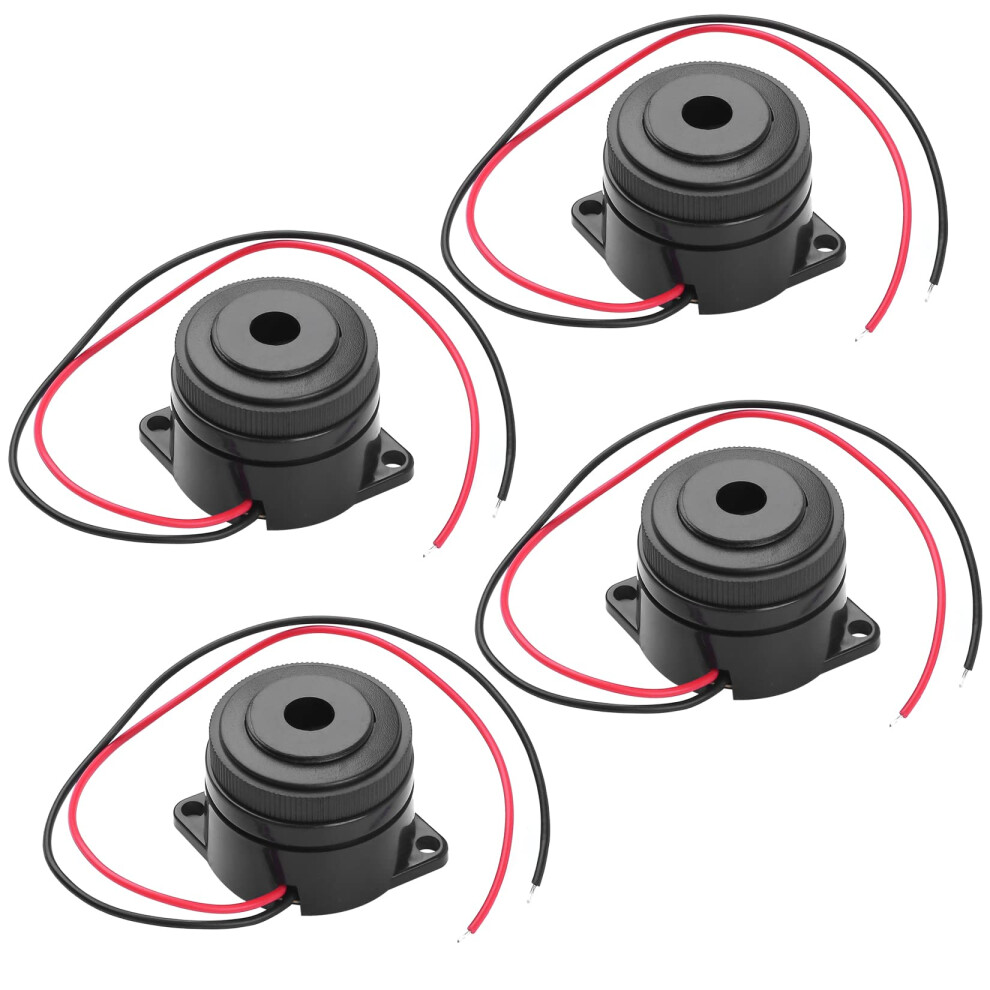 Electronic Buzzer Alarm 12V Beeper 90Db Continuous Sound Dc 12V Compact For Car Diy 4Pcs 9164114421753