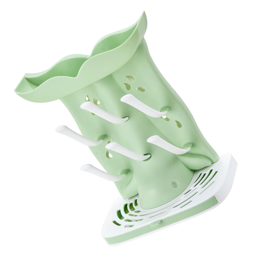 Baby Bottle Drying Rack With Fast Air Drying, Compact Countertop Organizer For Bottles And Cups, Green