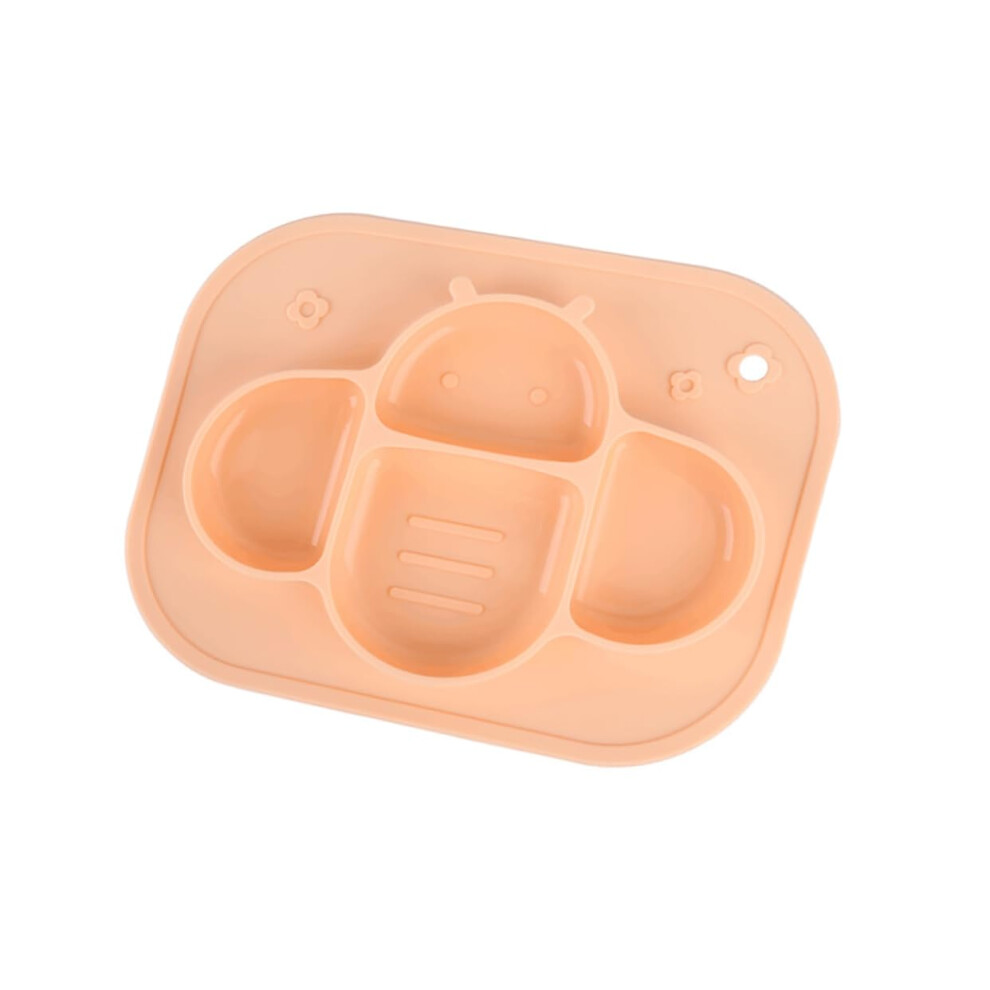 Silicone Divided Plate for Kids with Four Compartments, BPA , Easy Clean, NonSlip Design