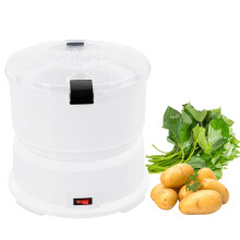 Electric Potato Peeler with Vegetable Dryer, 2in1 Automatic Peeling, 2.2 lbs Commercial Capacity