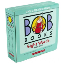 Bob Books - Sight Words First Grade Box Set Phonics, Ages 4 and Up, First Grade, Flashcards (Stage 2: Emerging Reader)