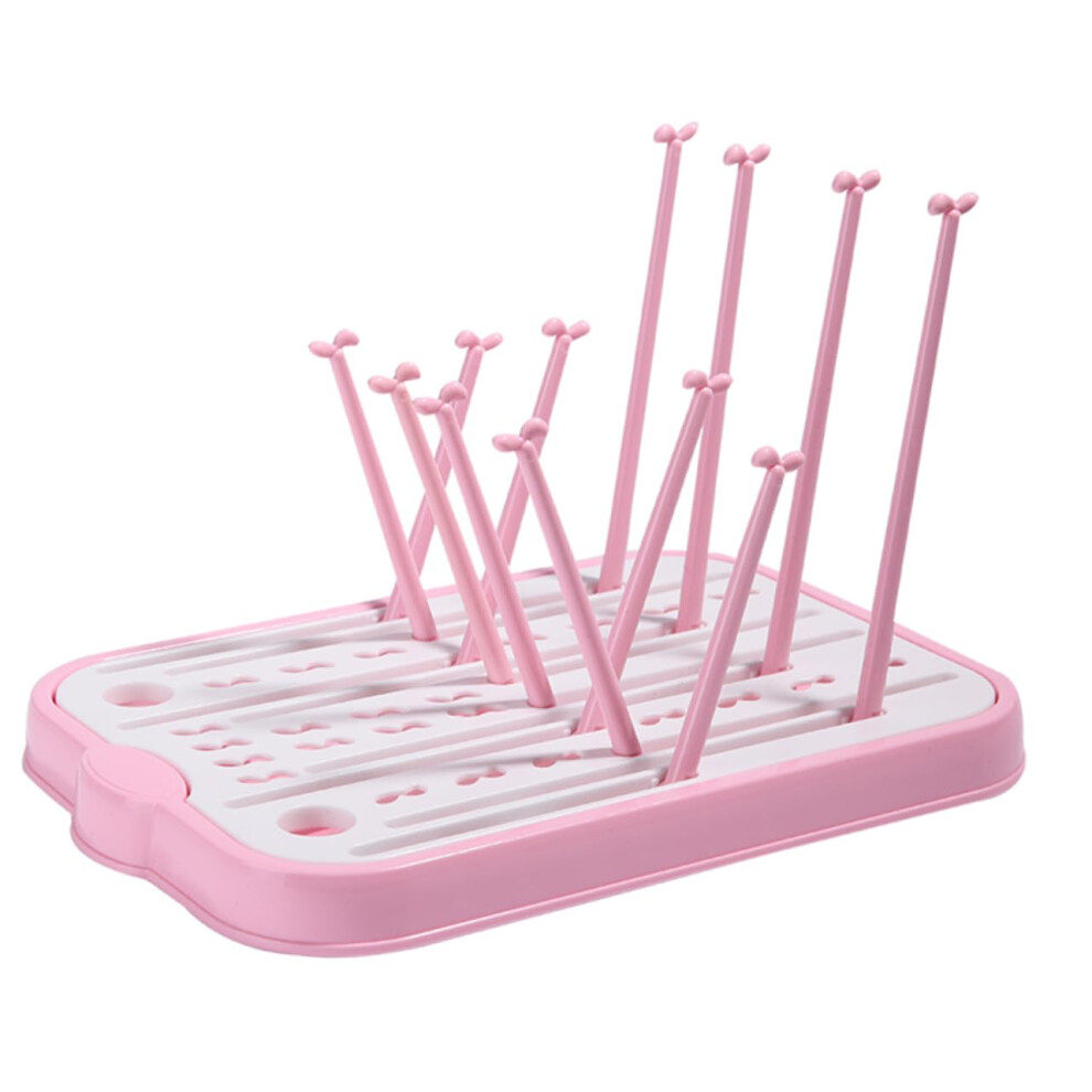 Bottle Drying Rack with Removable Tray for Fast Upright Drying, EcoFriendly Baby Bottle Organizer
