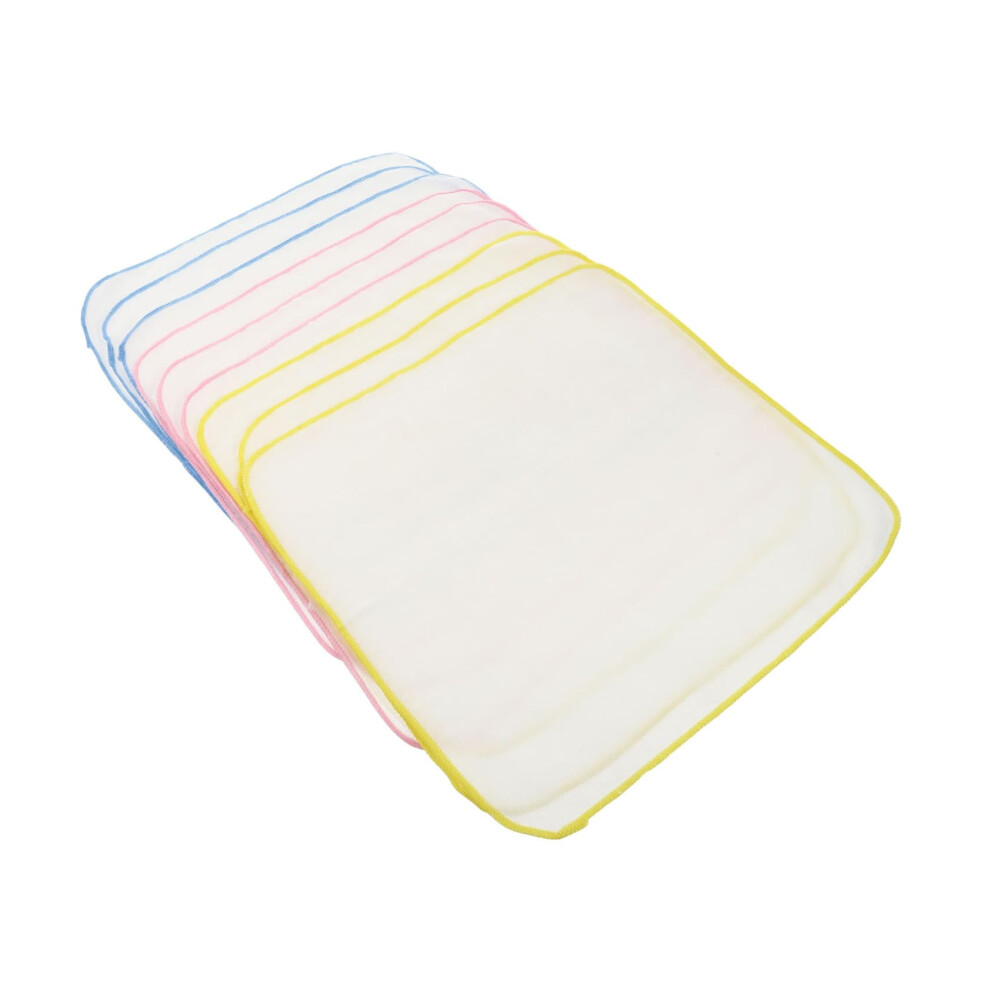 Totority 9Pcs Soft Cotton Muslin Baby Burp Cloths for Newborns  Absorption for Feeding and Drooling