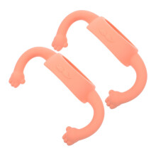 2pcs Silicone Baby Bottle Handle Grip Ergonomic Soft Comfort Universal Fit for Toddler Feeding