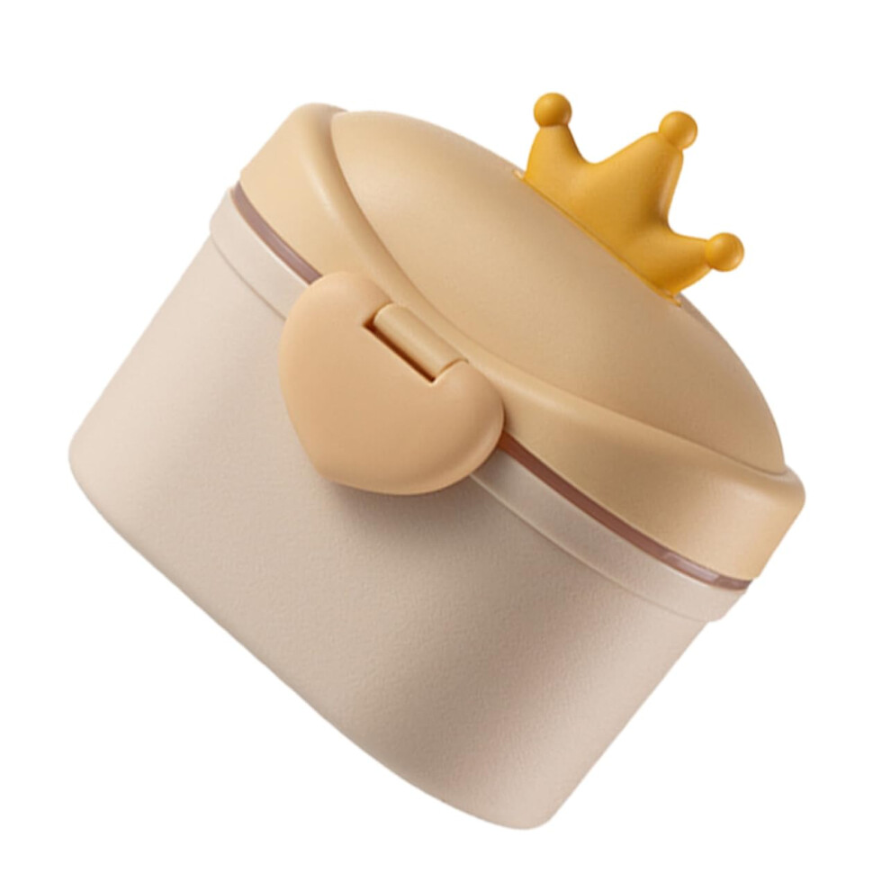 Portable Milk Powder Container Airtight Formula Dispenser With Scoop For Travel And Onthego Feeding Yellow