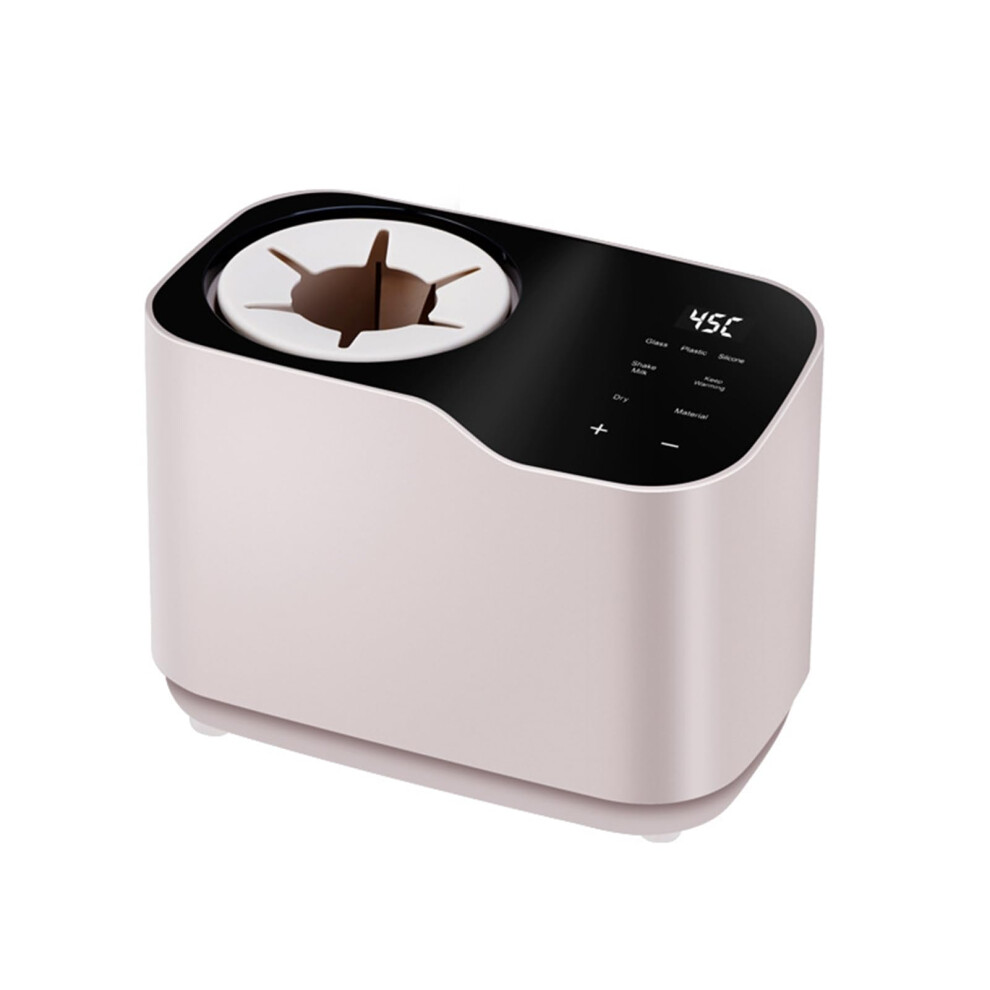 Baby Bottle Warmer With Thermostat, Waterless Milk Heating, Fast Warm, Fits All Bottles, Pink