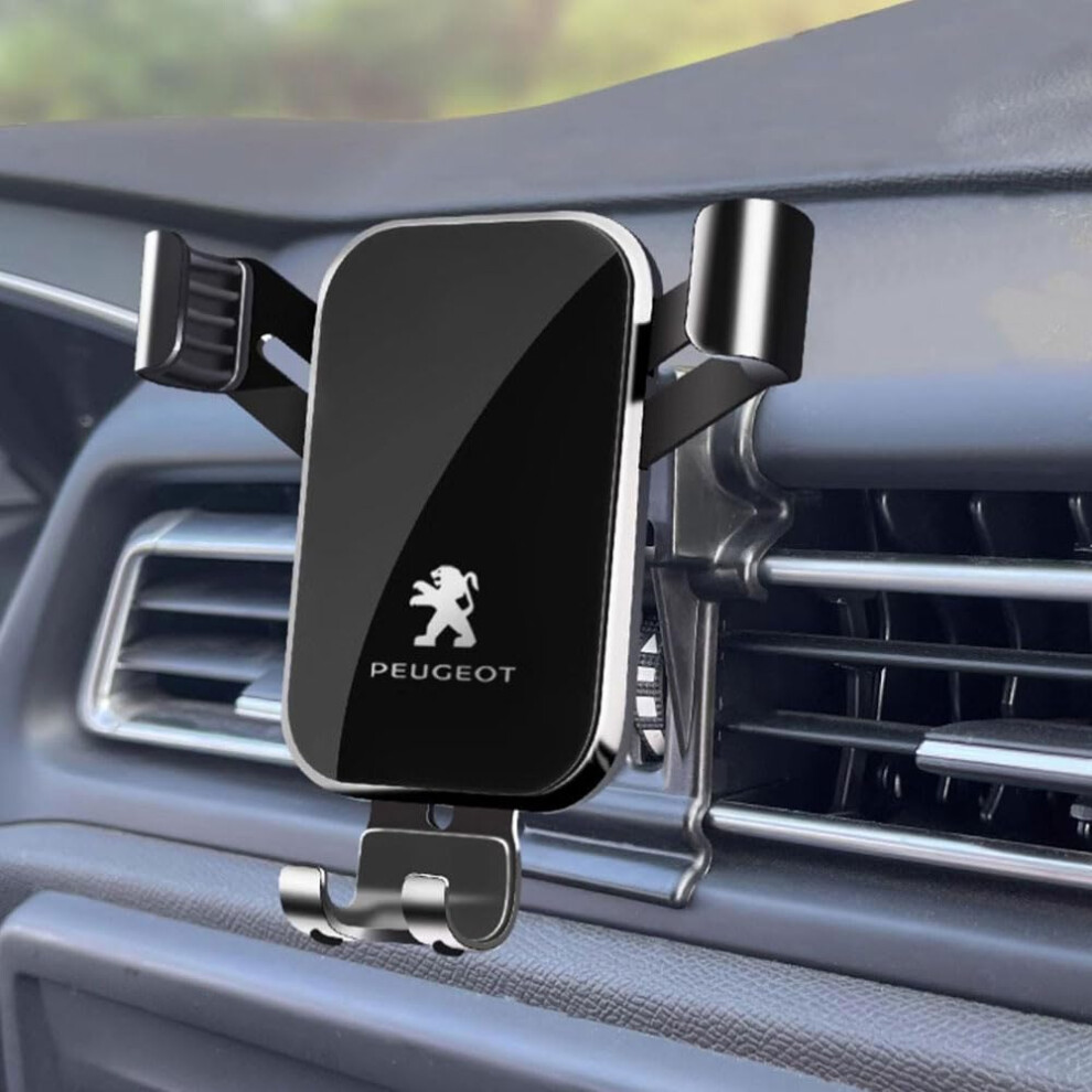 Car Phone Holder For Peugeot 206408 508 2008 3008 Rcz 607 4008, Gravity Car Vent Mount With 360 Adjustable Viewing And Onehand Quick Release 9365369601154