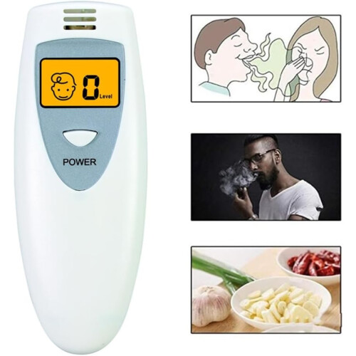 Breathalyzer Digital LCD Bad Breath Analyzer with Fast Sensor and FiveLevel Halitosis Detection 1