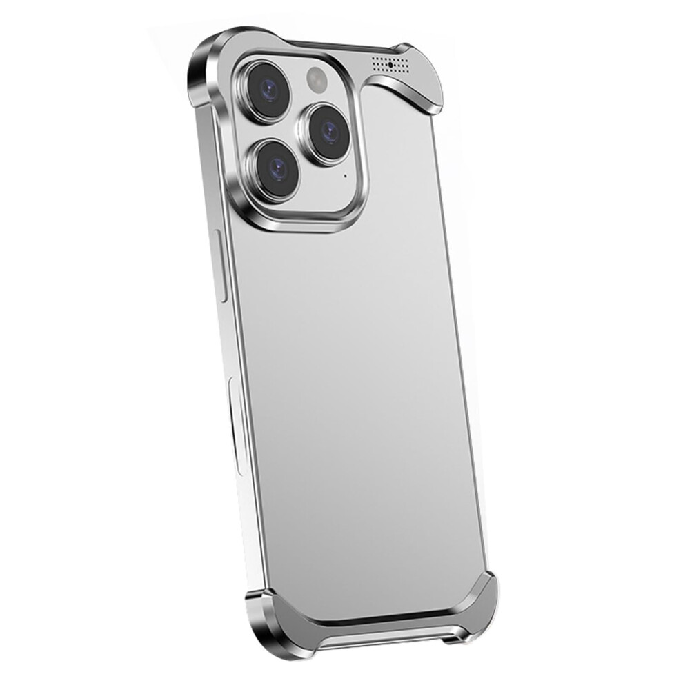 Slim Shockproof Case Cover With Heat Dissipation And Aromatherapy Chip For Iphone 16 Pro Max Silver 9164114428356