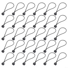 30 Pcs Heavy Duty Bungee Ball Ties for Tarpaulin and Canopy Camping Outdoor Elastic Cord