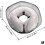 Dog Inflatable Cone Collar M Gray Adjustable QuickDrying Soft Design for Post Surgery Recovery 4