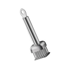 304 Stainless Steel Meat Tenderizer Needle with Ergonomic NonSlip Grip for Beef Pork Poultry