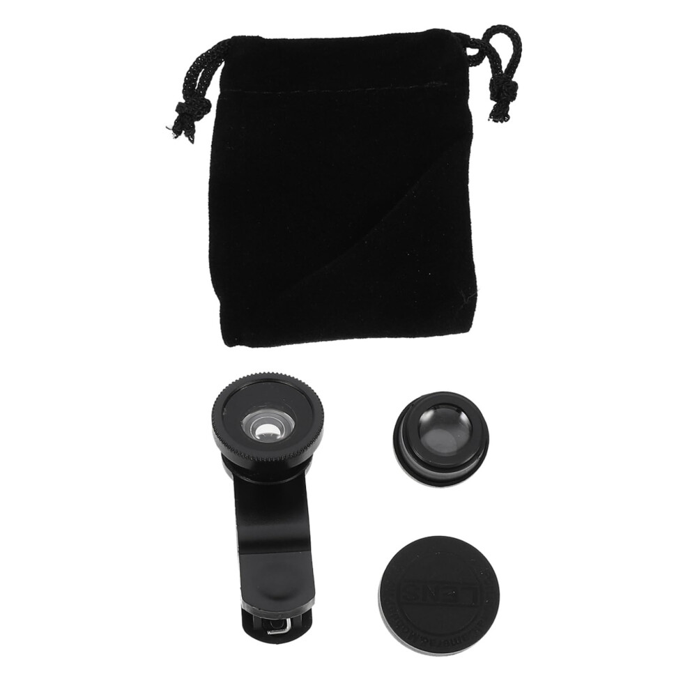 3 In 1 Phone Camera Lens Kit Wide Angle Macro Fisheye With Universal Clip For Smartphones 9365369602540