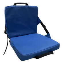 Stadium Seat Cushion with Backrest, Foldable Padded Bleacher Chair for Outdoor Sports and Camping