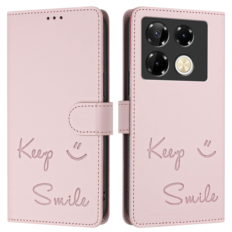 Leather Flip Wallet Case With Magnetic Lock, Rfid Blocking And Kickstand For Infinix Note 40 Pro 5G 9365369602762