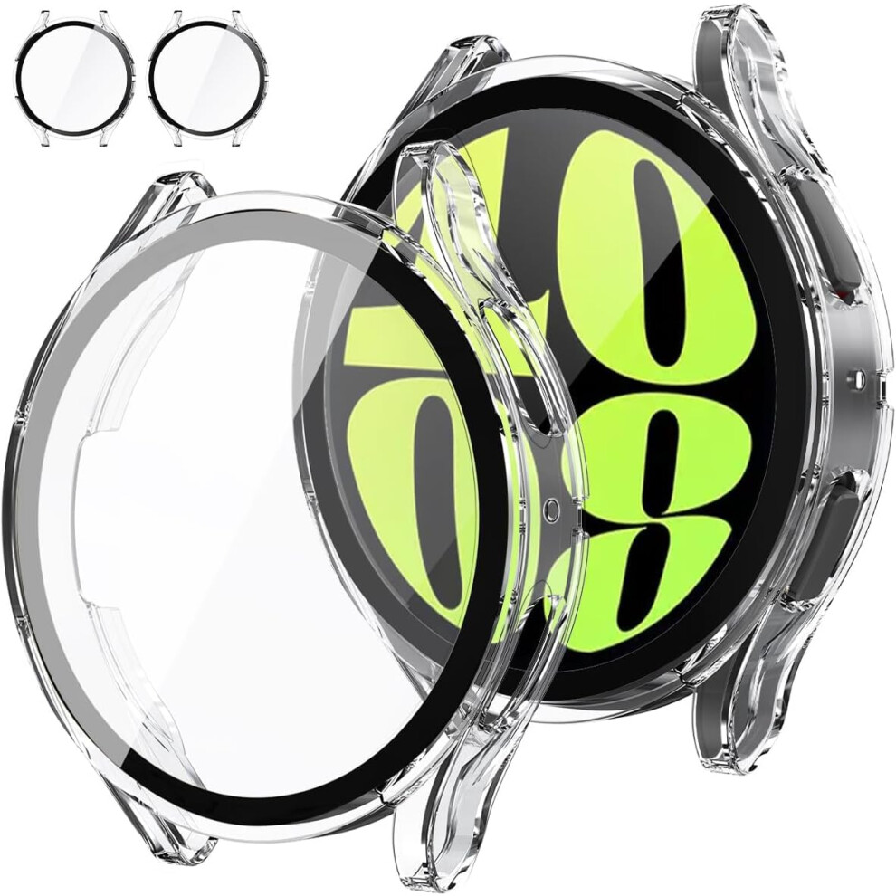 Screen Protector Case With Tempered Glass, Scratch Resistant Full Coverage For Galaxy Watch 6 44Mm Light 9365369603158