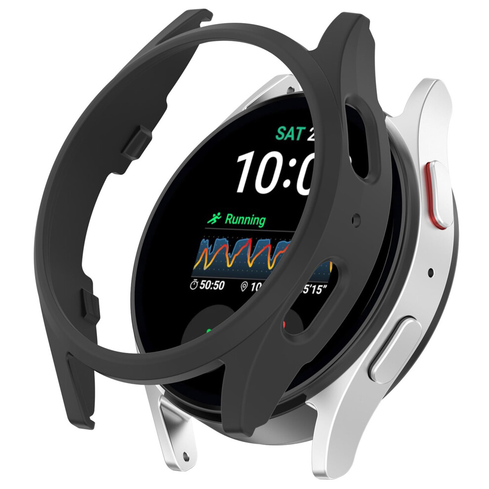 40Mm Screen Protector And Shockproof Silicone Case, Scratchresistant, For Galaxy Watch 7 Black 9365369603424
