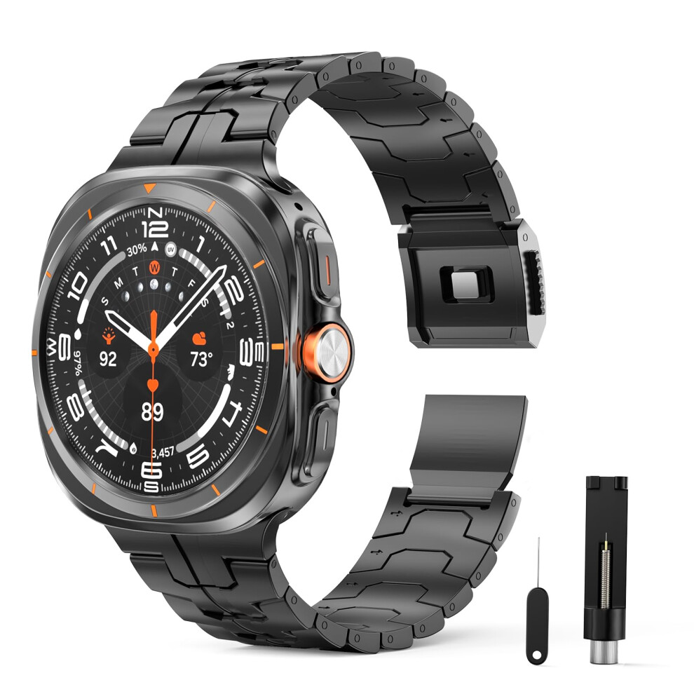 Titanium Band With Magnetic Lock And Scratchresistant Coating For Samsung Galaxy Watch Ultra 47Mm 9365369603455