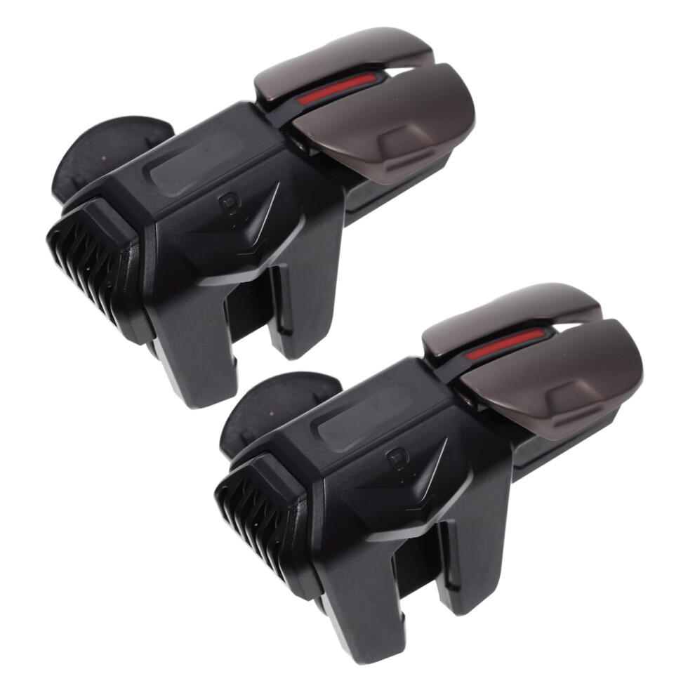 Mobile Game Controller With Six Finger Linkage Triggers, Ergonomic Grip For Mobile Shooting Games 9365369603523
