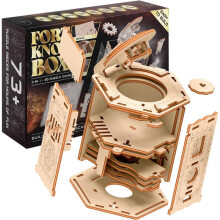 Modelo para montar e escapar do jogo Fort Knox Box Pro - Para adultos - Jogos de reflexão - Quebra-cabeças