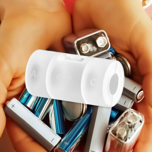 AA to C Battery Adapter Conversion Holder for Camping, Home, Workshop, Electrician Use 1