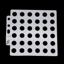 Reusable Plastic Stencil Templates for DIY Painting on Walls Wood Scrapbook and Card Making
