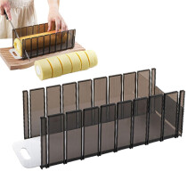 Cake Slicer with Adjustable Thickness and Scale Guide, FoodGrade Cake Cutting Tool for Uniform Rolls