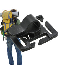 Hydration Tube Clip with 360 Rotation and Quick Release Lock for Hiking Camping Cycling Black/Brown