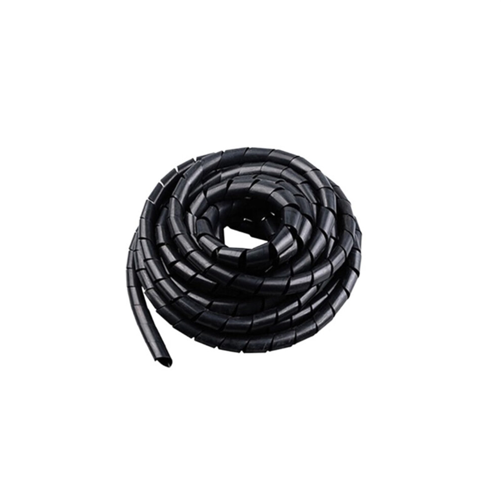 Cable Management Sleeve 4Mm 3M Black Flexible Spiral Cable Organizer For Wire Protection 9164114435132