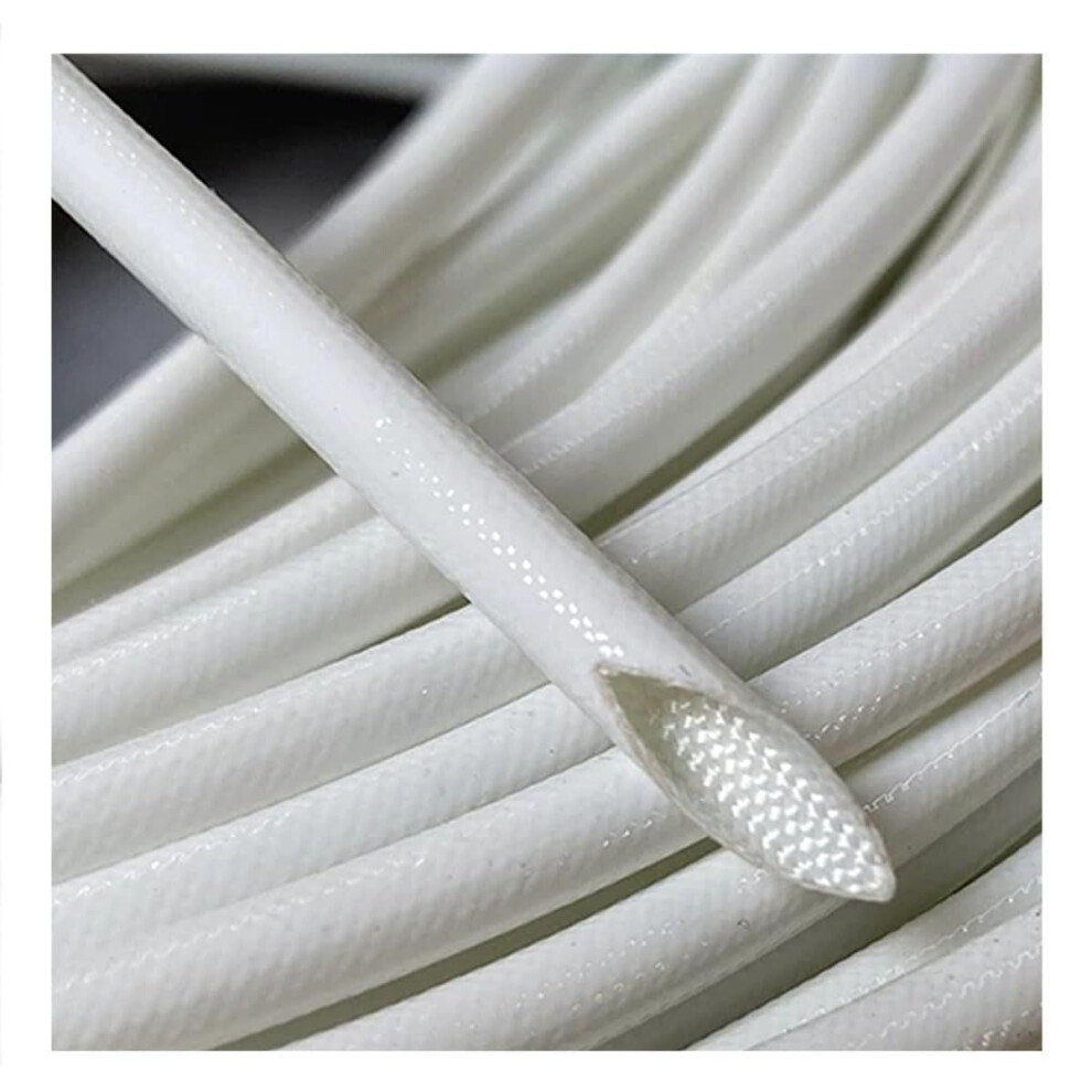 Fiberglass Heat Shield Sleeve 3.5Mm 10M Temp Wire Protection Tubing Flame Resistant 9164114435620
