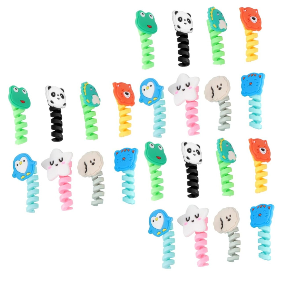 24Pcs Silicone Cable Protector For Charging Cables, Flexible Usb Cable Saver To Prevent Fraying 9365369607163