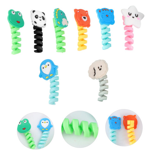 24pcs Silicone Cable Protector for Charging Cables, Flexible USB Cable Saver to Prevent Fraying 1