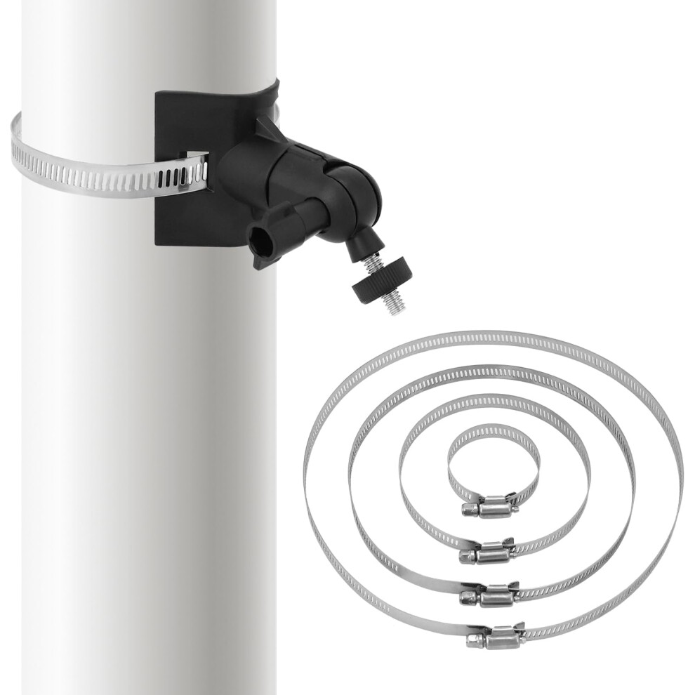 Universal Security Camera Pole Mount Bracket, Adjustable Mast Fit For Arlo Wyze Eufy Cctv Solar Black 9365369607217