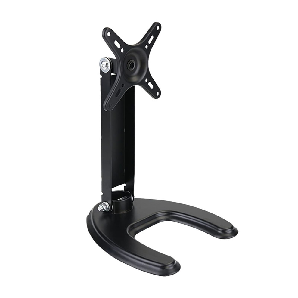 Dual Monitor Stand With 360 Rotation, Adjustable Height Tabletop Tv Stand For 1727 Inch Screens 9164114435378