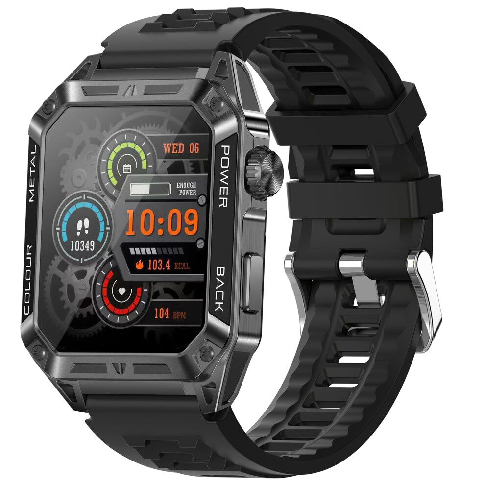 Military Smartwatch For Men With Bluetooth Calls, 1.91' Hd Screen, 108 Sports Modes, Heart Rate And Spo2 Tracking 9365369607262