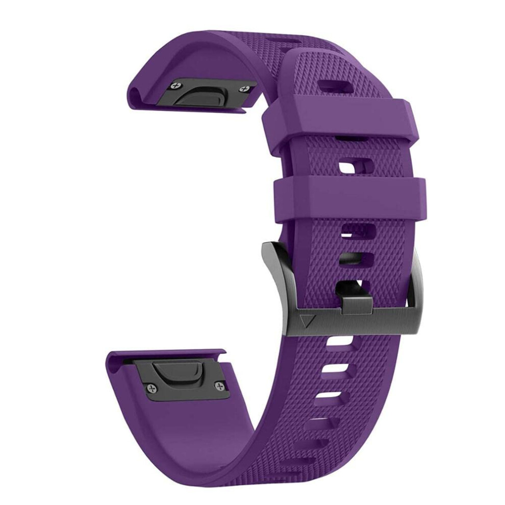 Watch Strap 26Mm Silicone Quickrelease Band For Garmin Fenix 6X Pro Epix Durable Fit 9365369607286