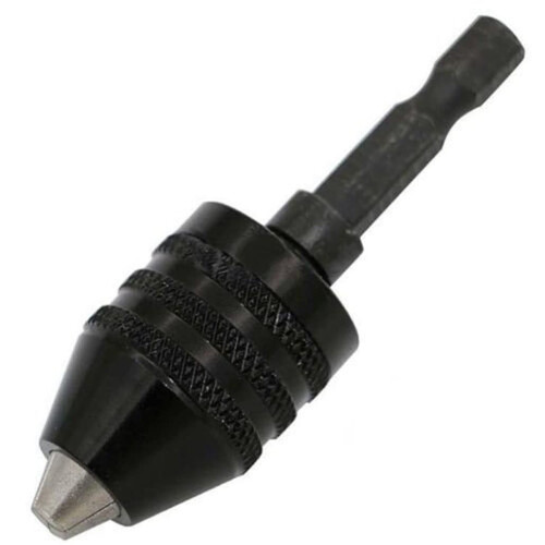 1/4 Inch Hex Shank Keyless Drill Chuck Adapter Quick Change Converter 0.36.5mm for Power Tools