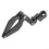 Adjustable Motorcycle Brake Line Clamp with Rotatable Head, Foldable Aluminum Cable Organizer Black 1