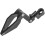 Adjustable Motorcycle Brake Line Clamp with Rotatable Head, Foldable Aluminum Cable Organizer Black 2